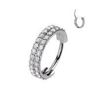 Piercing titanium double lined 0.8x7