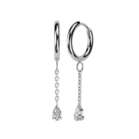 oorbellen hanger met tear drop