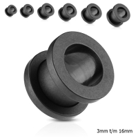 Tunnel - Mat Zwart - Screw fit  - Zwart - Chirurgisch staal