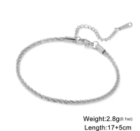 Elegante shiny armband - zilver