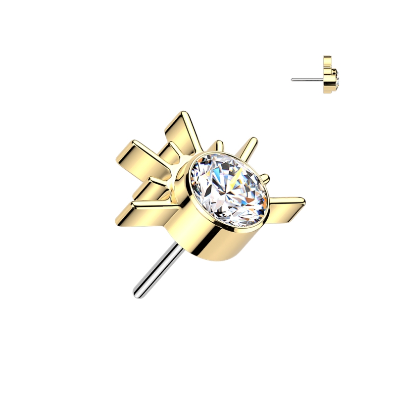 Sunrise TOP - Titanium - Threadless Push In - goud Sunrise TOP - Titanium - Threadless Push In - goud