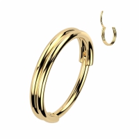 Piercing clicker double lined strak