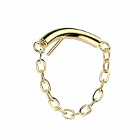 Piercing push in chain plain