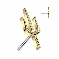 Piercing titanium drietand push in