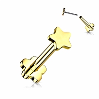 Piercing titanium push in sterretje