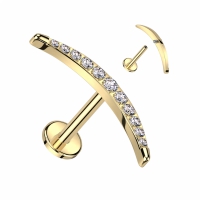 Piercing titanium langere maan