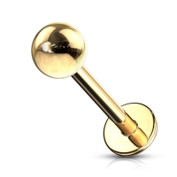 Piercing chirurgisch staal basis rond extern schroefdraad