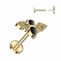 Piercing titanium bat push in