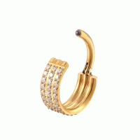 Piercing titanium high Quality triple lined clicker