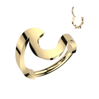 Piercing PVD swish wave clicker