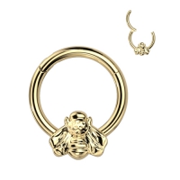 Piercing titanium bijtje clicker