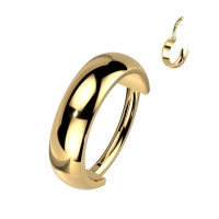Piercing titanium dome clicker ring