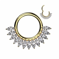 Piercing titanium bling ring
