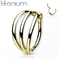 Piercing titanium high quality tripple hoop