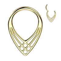 Piercing titanium Criss Cross
