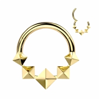 Piercing titanium 3D diamond