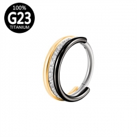 Piercing titanium binnenrand glimmers