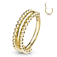 Piercing PVD Double-Sided Milgrain Beads