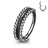 Piercing PVD Double-Sided Milgrain Beads