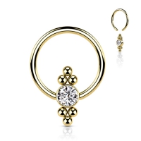 Piercing PVD flatt ball cluster ball closure ring