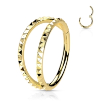 Piercing PVD Pyramid Cuts Chevron double lined