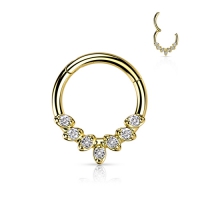 Piercing PVD high quility facing 7leafs
