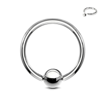 Piercing ball closure ring
