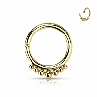 Piercing subtiel buitenom balletjes