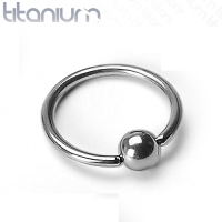 Piercing titanium ball closure ringetje