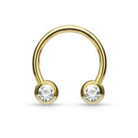 Piercing horseshoe front facing