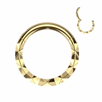 Piercing PVD front facing X-style