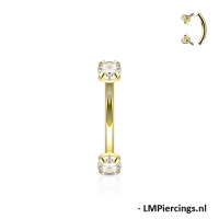 Piercing PVD curve prong