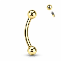 Piercing titanium rond basis extern