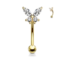 Piercing curved butterfly