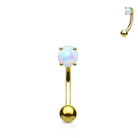 Piercing curved opal