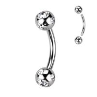 piercing curved crystal ball