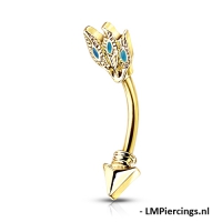 Piercing Turquoise veer tribal speer