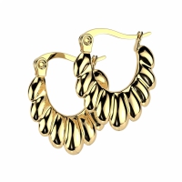 Oorbellen Scalloped 0.8