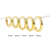 Oorbel .925 Silver ringetje strak design 0.8