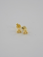 Oorbel .925 Silver stud 3 cluster 0.8