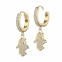 Oorbellen hamsa hanger 0.8