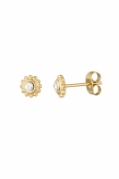 Oorbellen stud Ball Top steen 0.8