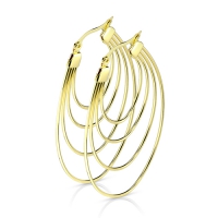 oorbellen Quadruple Layered Ovals