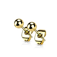 Oorbellen titanium ball 0.8