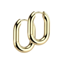 Oorbellen PVD hoop ringetjes 0.8