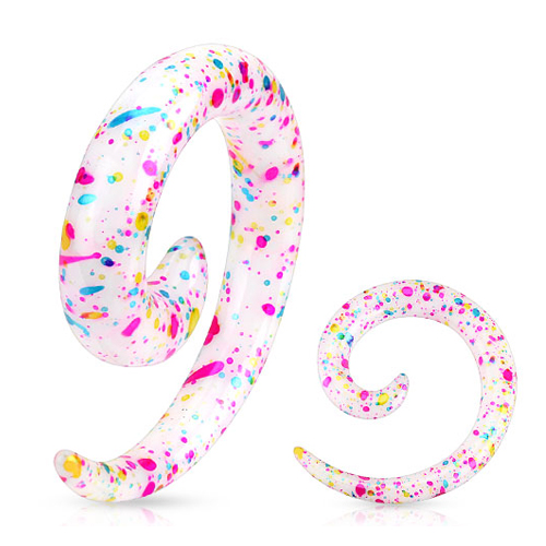 Taper acryl spiraal spetters Taper acryl spiraal spetters