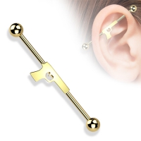 Industrial piercing hand gun