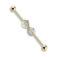 Industrial piercing infinity