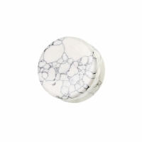 Double-flared plug howlite