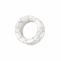 Double-flared tunnel howlite